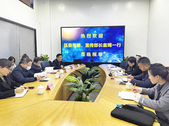 区委常委、宣传部长翁嫣莅临彩名堂文创集团调研