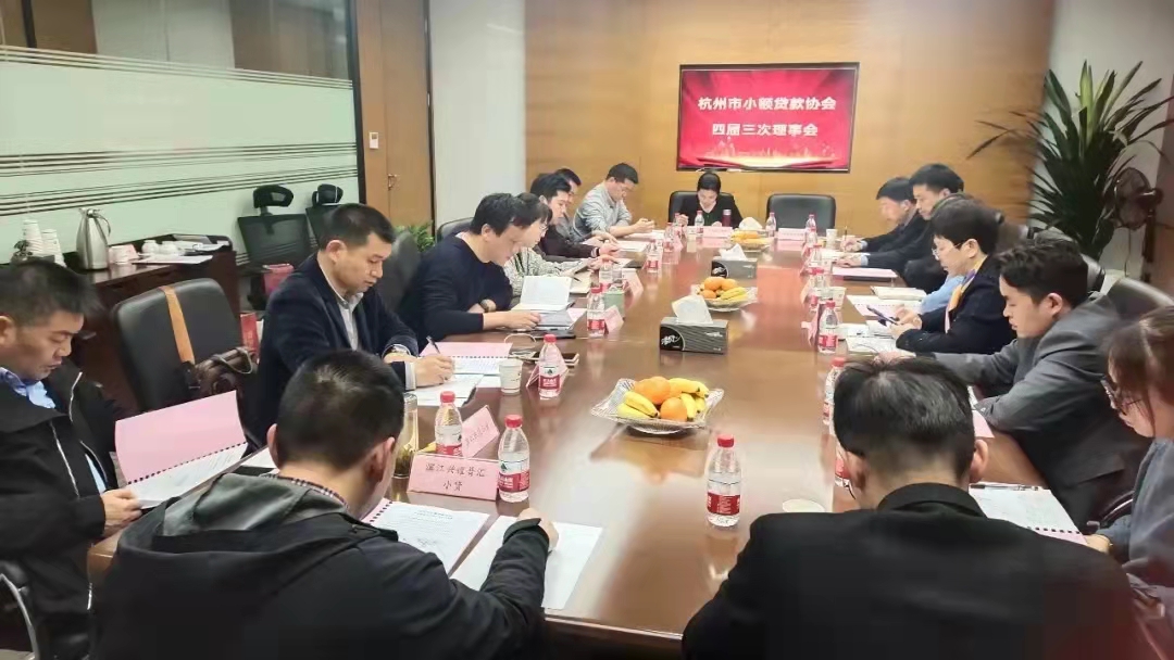  彩名堂小贷参加市小贷协会四届三次常务理事会